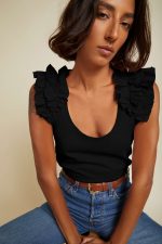 Esprit Ruffled Tank - Image 4