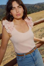 Esprit Ruffled Tank