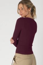 Pattern V-Neck Long Sleeve - Image 8