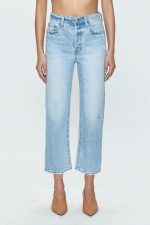 Onyx Crop High Rise Straight Jean