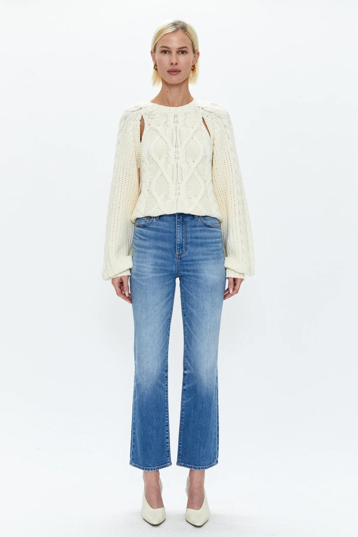 Silk Bloom High Rise Ankle Boot Cut - Image 4