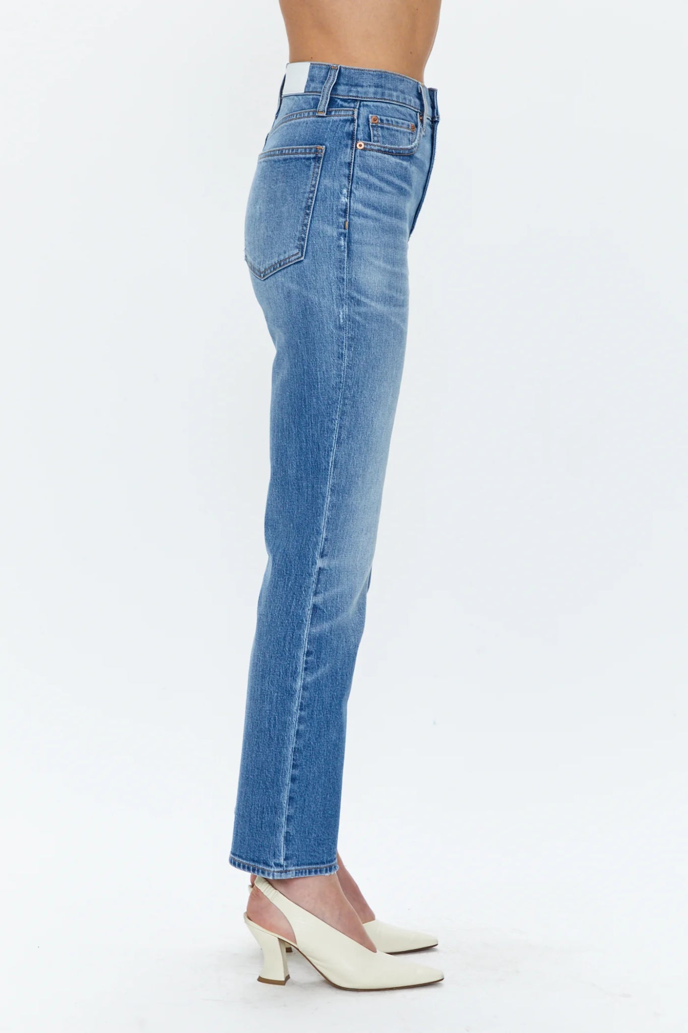 Silk Bloom High Rise Ankle Boot Cut - Image 3