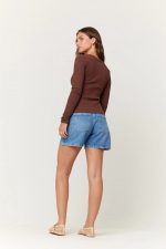 Shimmer Vibe Scoop Rib Long Sleeve - Image 4