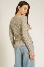 Mist Vibe Boat Neck Sweater Rib Long Sleeve - Image 2