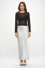 Gasa Cielo Stretch Mesh Long Sleeve Top - Image 4