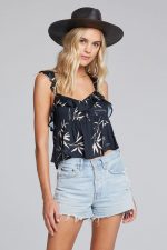 Soie Ruffle Print Tank - Image 4