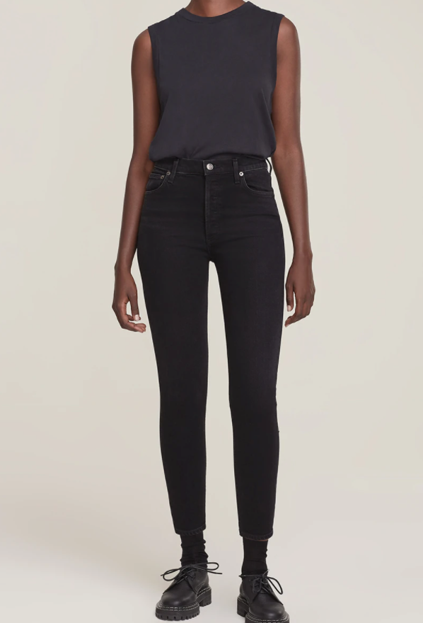 Camelia High Rise Straight Jean