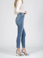 Mirage Double Button Skinny Jean - Image 2