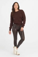 Fascino Leather Croc Shine Legging - Image 7
