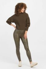 Fascino Leather Croc Shine Legging - Image 11