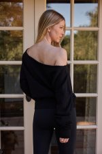 Arc Luxe Off The Shoulder Sweatshirt - Image 5