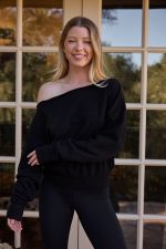 Arc Luxe Off The Shoulder Sweatshirt - Image 8