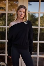 Arc Luxe Off The Shoulder Sweatshirt - Image 2