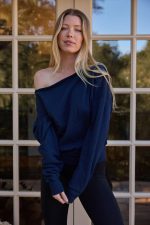 Arc Luxe Off The Shoulder Sweatshirt - Image 7