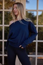 Arc Luxe Off The Shoulder Sweatshirt - Image 3