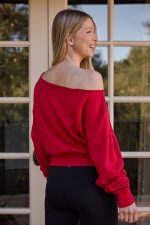 Arc Luxe Off The Shoulder Sweatshirt - Image 4