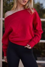 Arc Luxe Off The Shoulder Sweatshirt - Image 9
