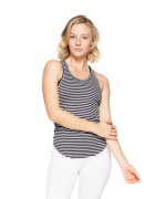 Shadow Racer Back Stripe Rib Tank - Image 4