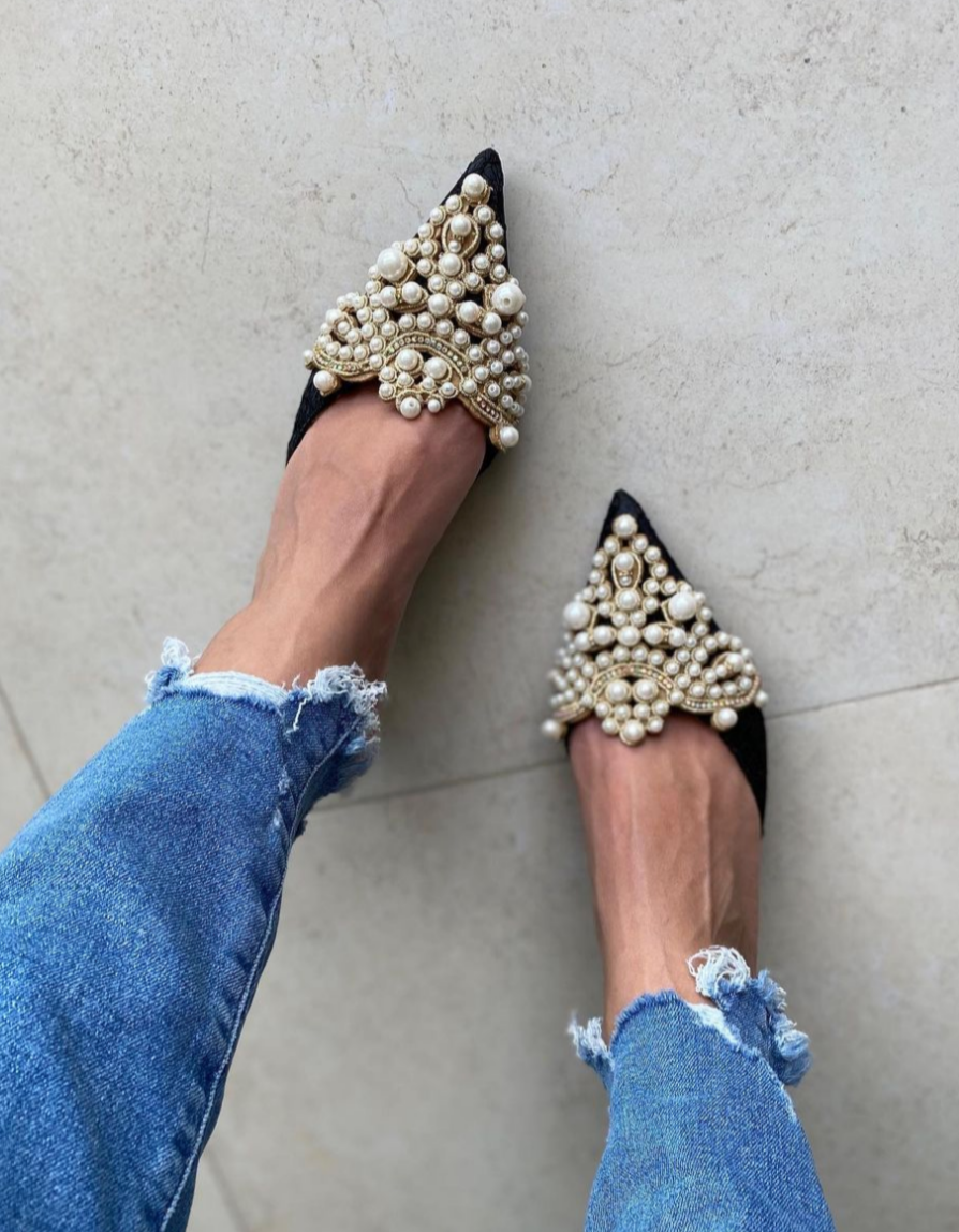Sunset Vida Pearl Embellished Heels Sunset Vida Pearl Embellished Heels - Image 1