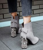 Alba Crystal Suede Heels - Image 2