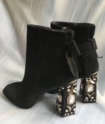 Alba Crystal Suede Heels - Image 7