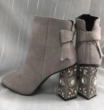 Alba Crystal Suede Heels - Image 4