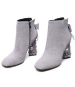 Alba Crystal Suede Heels - Image 3