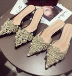 Sunset Vida Pearl Embellished Heels - Image 5