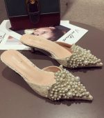 Sunset Vida Pearl Embellished Heels - Image 3