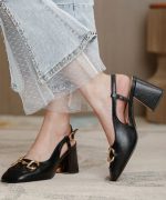 Minuit Vintage Thick Heels - Image 2