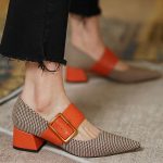 Nacre Orange Heels