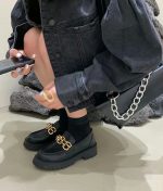 Fiore Metal Chain Loafers - Image 5