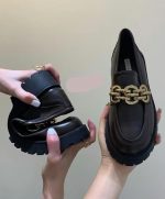 Fiore Metal Chain Loafers - Image 8