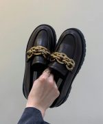 Fiore Metal Chain Loafers - Image 6