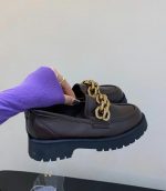 Fiore Metal Chain Loafers - Image 4