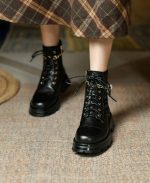Twilight Elegant Leather Boots - Image 8